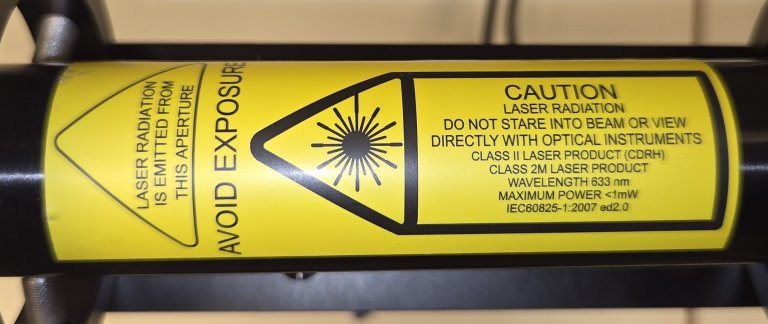 Faresymbol laser klasse 2M