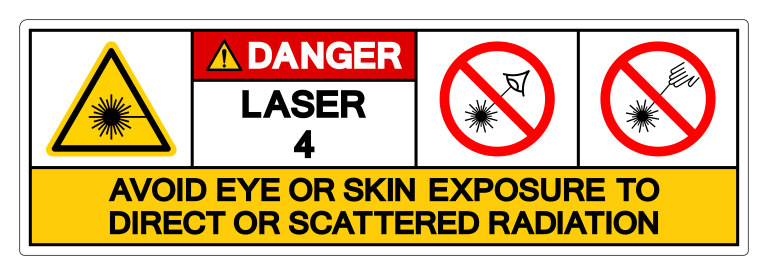 Faresymbol laser